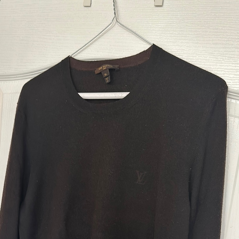 Louis Vuitton Black Crewneck Pullover Sweater